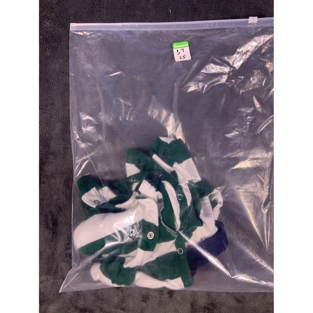 Ralph Lauren Polo Bear Baby One-Piece 9 Months Green 100% Cotton